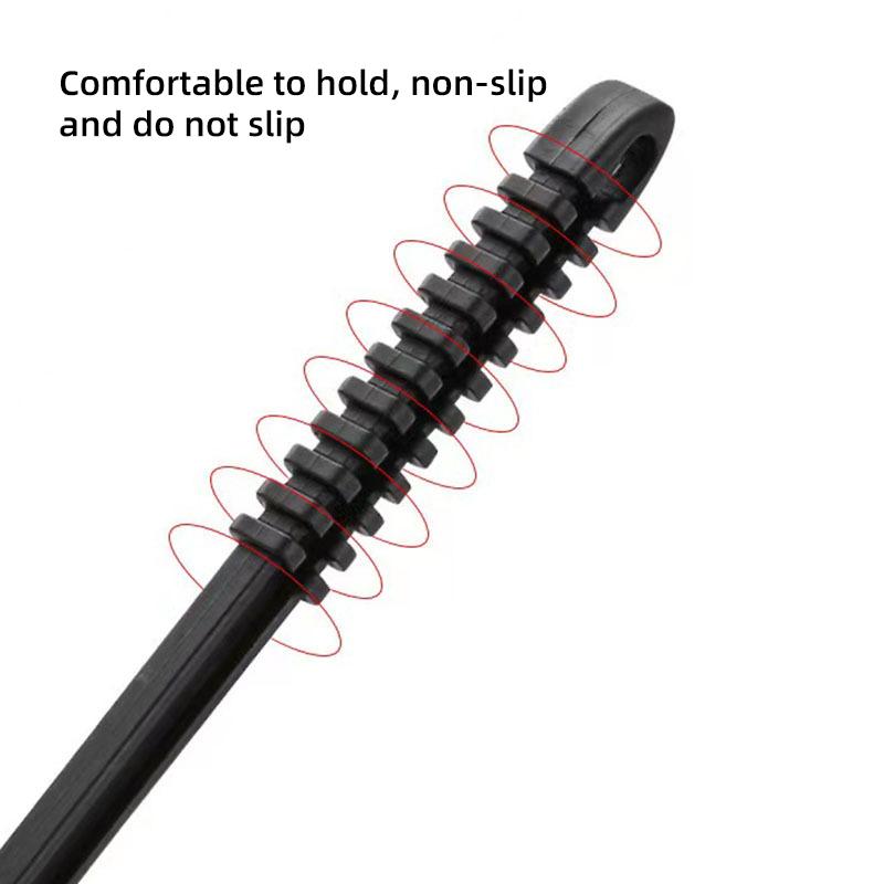 BBQ Cleaning Brush Copper Wire Sponge Shovel Barbecue Grill Oven Cleaning Long Handle 3 In 1 Corner Copper Wire Brush BBQ Tool