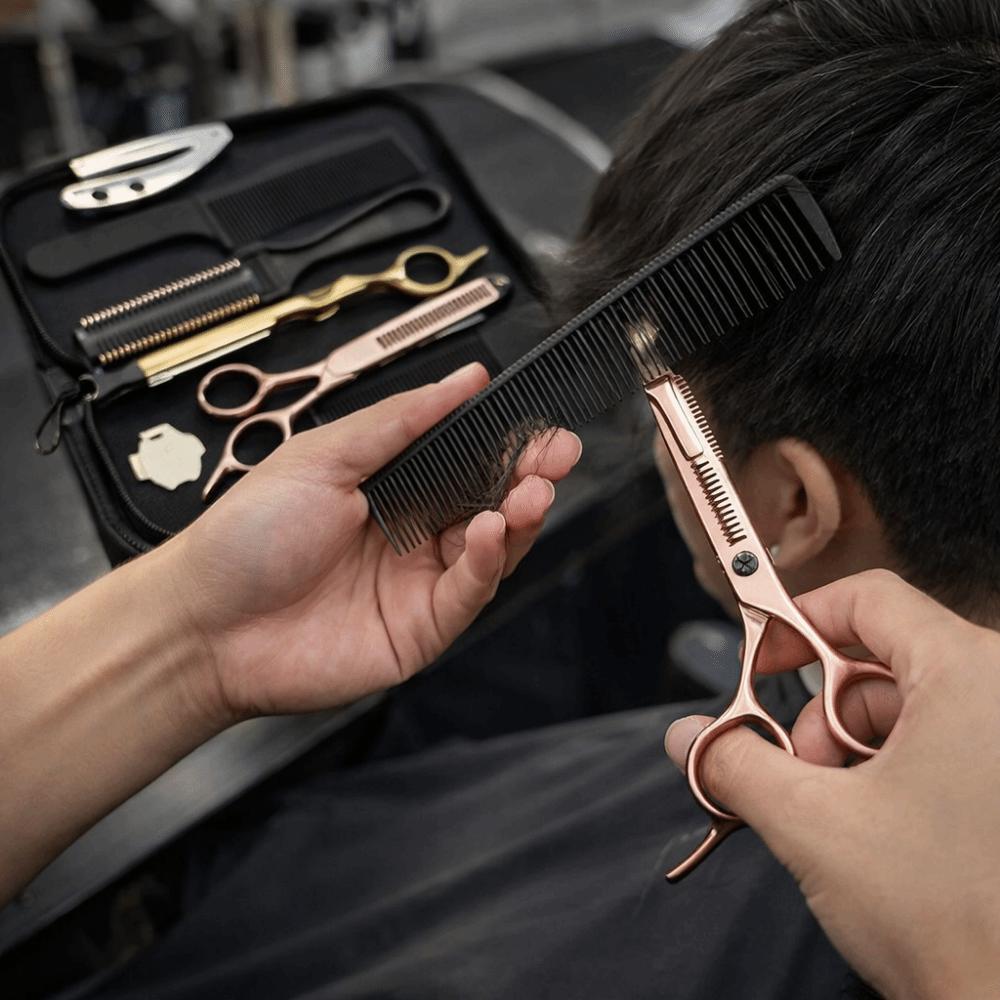 Thinning Tool Barber Shears Tools 6 Inch Hair Clippers Set Haircutting Kit  Barber Shop