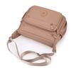 Women's Bag Multi-Layer Zipper Shoulder Bag Nylon Crossbody Bag