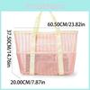 Beach Bag Large Capacity Mesh Tote With Multiuse Design For Travel And Beach Days