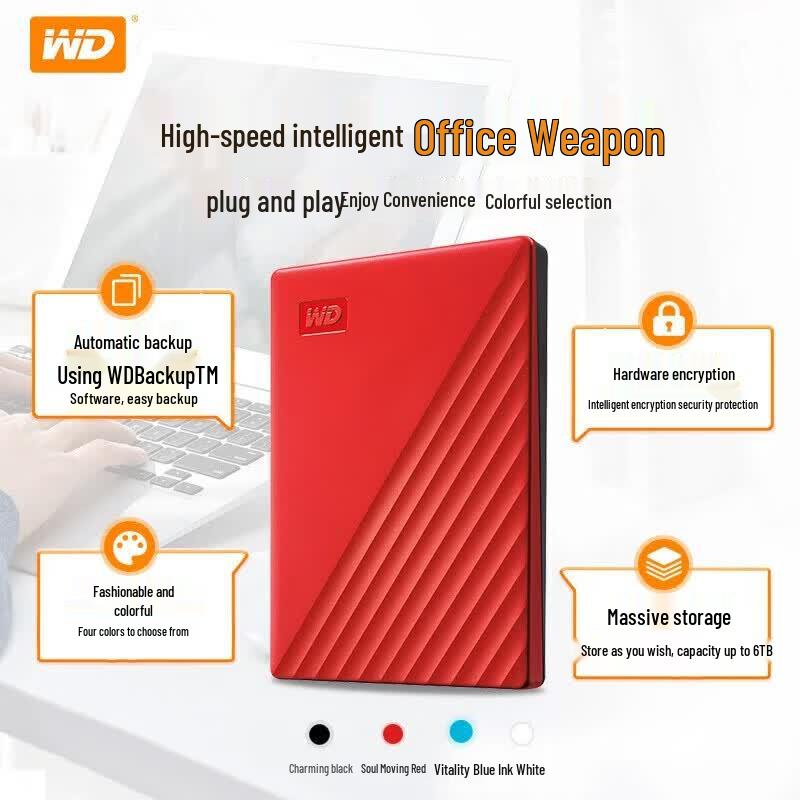 WD My Passport Portable External Hard Drive