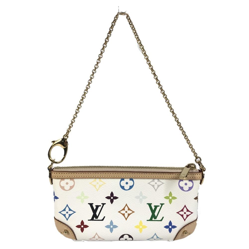 Louis Vuitton M60096 MonogramMulticolore Pochette Mira MM Pouch Hand Bag Unused