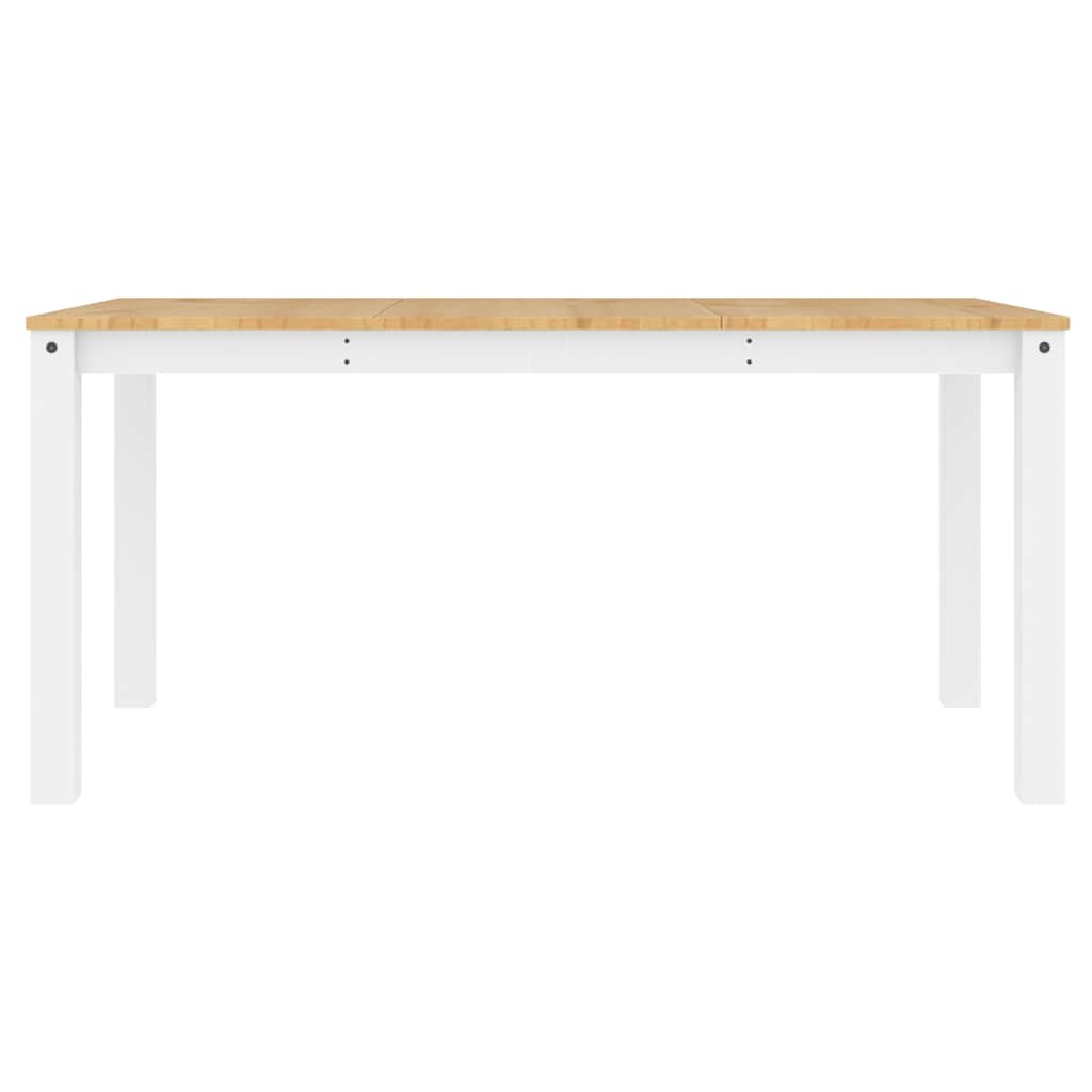 5 Piece Dining Set PANAMA White Solid Pine Wood