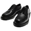 Zara Leather Fashionable Versatile Business Grooved Sole Dress Shoes Men Dress Shoes Black 12419520-38