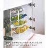 Yamazaki Tower Under-Sink Bottle Storage, 4 Tiers, White, Approx. 20 x 20.5 x 40 cm, Perfect for Kitchen Stockpiling and Storage, Model 4304