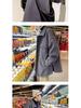 Men's Mid-Length Woolen Coat: Casual, Trendy, Oversized High-End Winter and Autumn Windbreaker.