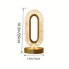 Luxury Oval Crystal Table Lamp with USB Charging, Bedside Night Light for Living Room, Bedroom, Party & Dinner Decoration