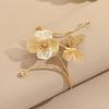 Luxurious Geometric Open Flower Butterfly Armband Women'S
