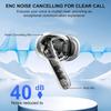 Kabellose Ohrhörer Bluetooth 5.4 Kopfhörer Ohrstöpsel mit 4 Mikrofonen ENC Geräuschunterdrückung, 48H Spielzeit LED-Anzeige Ladeetui, IP7 Wasserdichte Ohrhörer
