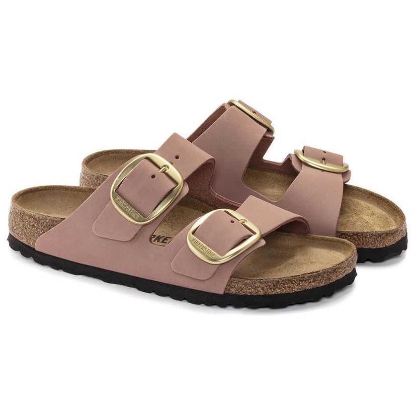Birkenstock Arizona Big Buckle Leather Comfortable Fashion Slide Sandals Unisex Sandals Pink 1023963