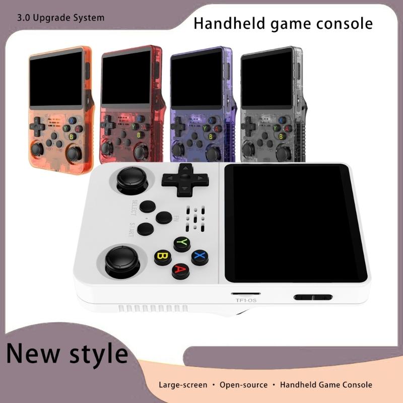 R36S DDR4 1G Handheld Video Game Console 3.5inch Screen Retro Game Palyer 64G/128G Memory Storage Capacity