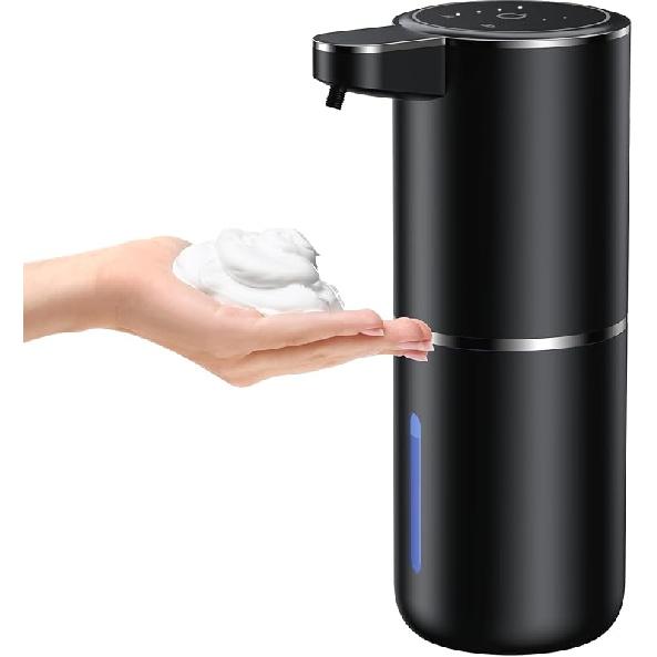 Automatic Foaming Soap Dispenser Foaming Hand Sanitizer Touchless 1200mAh Soap Dispenser Rechargeable with Sensor for Bathroom Kitchen