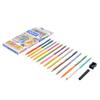 Doms Bi Colours 24 Shades Colour Pencils 12 Nos for Drawing Sketching School Art Bright Smooth Soft Lead Multicolor