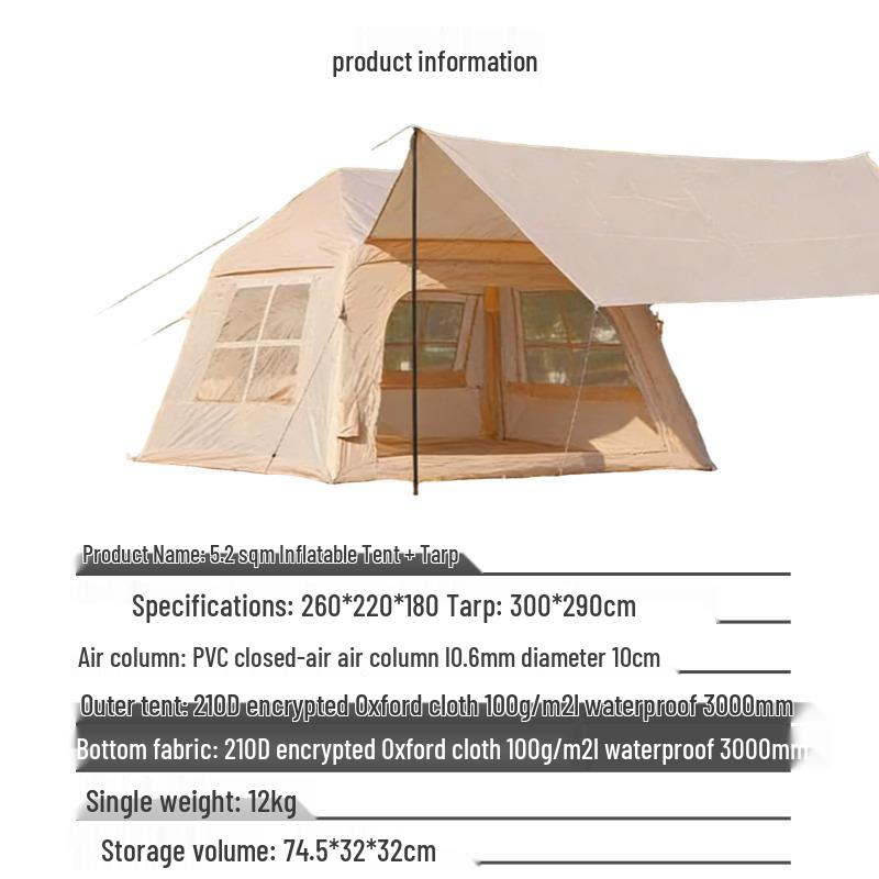 Inflatable Tent Tarp: Two-in-One Outdoor Camping Essential
