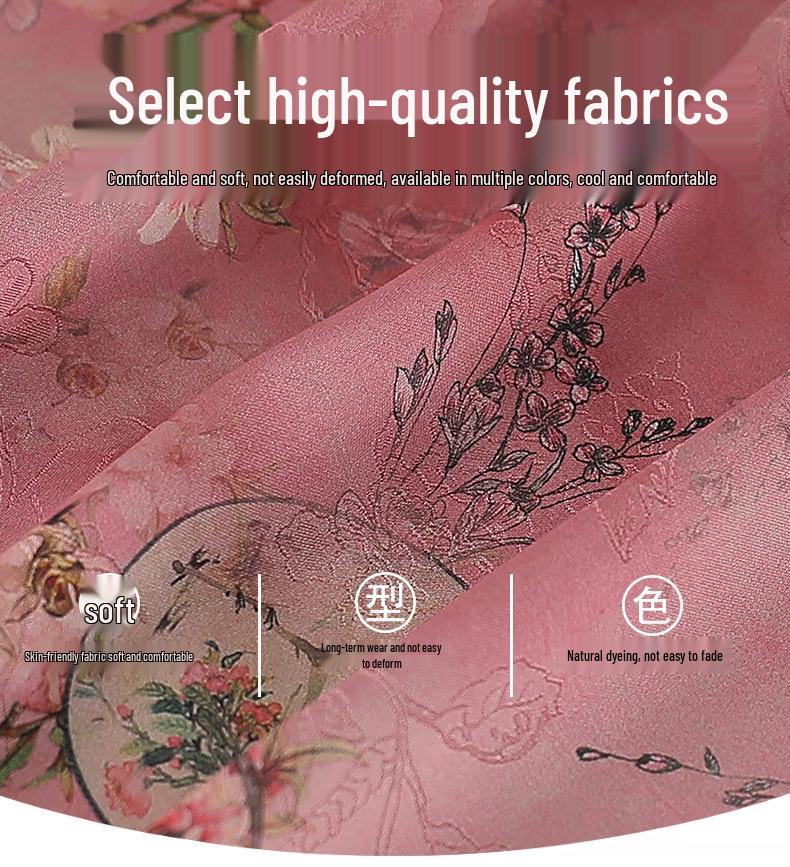 Chinese Style Summer Two-Piece Set for Middle-Aged and Elderly Women – Shirt and Pants Suit