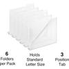 Staples 576460 Translucent Poly File Folders Clear 6/Pack