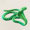 Realistic Cobra Ornament 30/45/60cm Animal Simulation Model 3D Printed Snake  Desktop Ornament