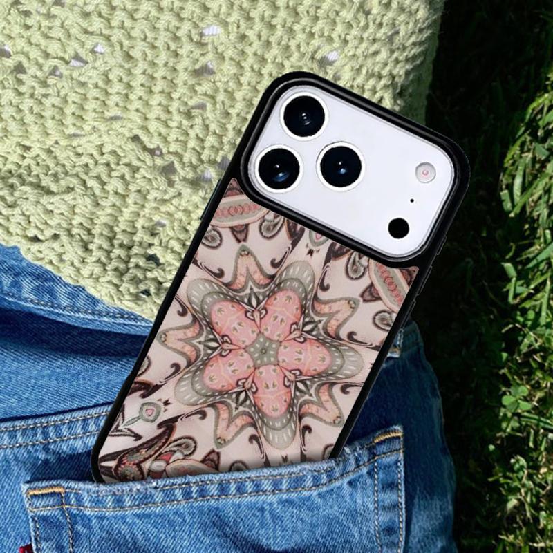 Mandala Flower Totem Soft Mobile Phone Case Compatible with IPhone 17 16 15 14 13 12 11Pro Max 17 Air Cover