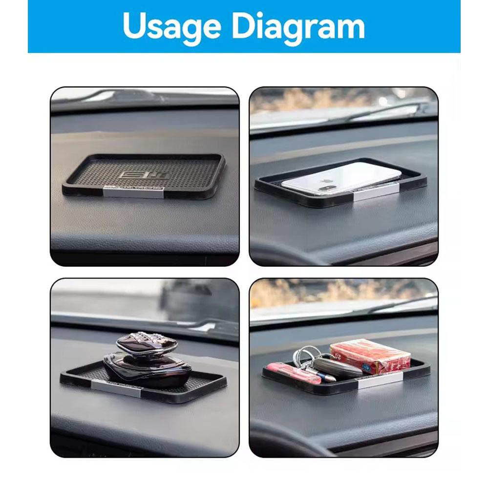 Auto-Armaturenbrett Anti-Rutsch-Matte Universelle Handyhalterung Klebrige Anti-Matten-Halterung Platzierung für Sonnenbrillen Silikon-Armaturenbrett-Aufbewahrungsmatte