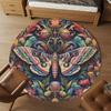 1pc Butterfly Flowers Round Chair mat Area Rug - Non-Slip, Floor Mat for Office, Bedroom, and Indoor Decor c1118188