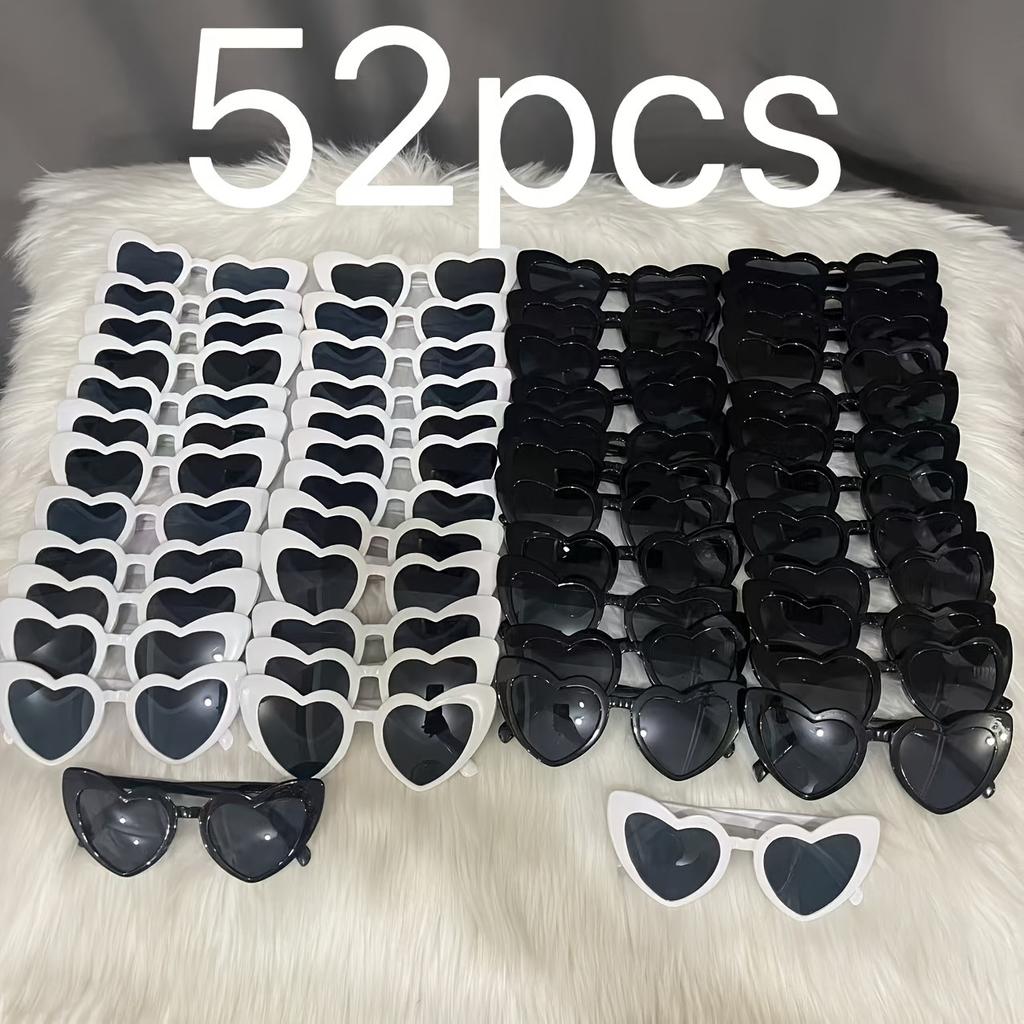 Conjunto de óculos peça em formato de coração adequado para festas (casamentos) eventos de aniversário adereços e encontros de amigos