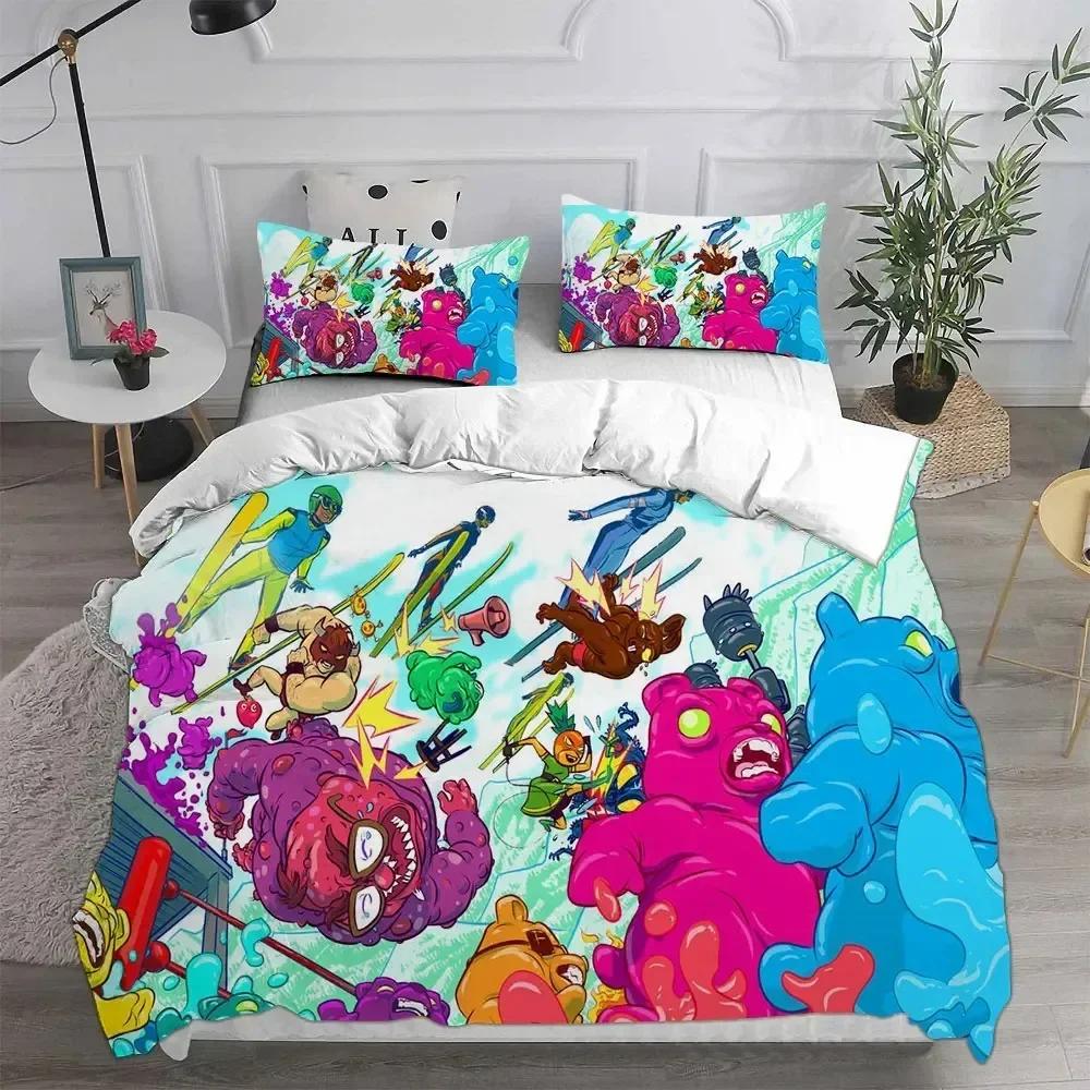 Game Burrito BisonLauncha Libre Printed Bed Set Duvet Cover Pillowcase Bedding Set Linen Sheet Quilt Cover Full Queen King Size