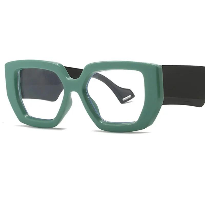 Y2k Cool Handsome Square Glasses Unlimited Anti Blue Light Women's Decorative Clear Computer Glasses