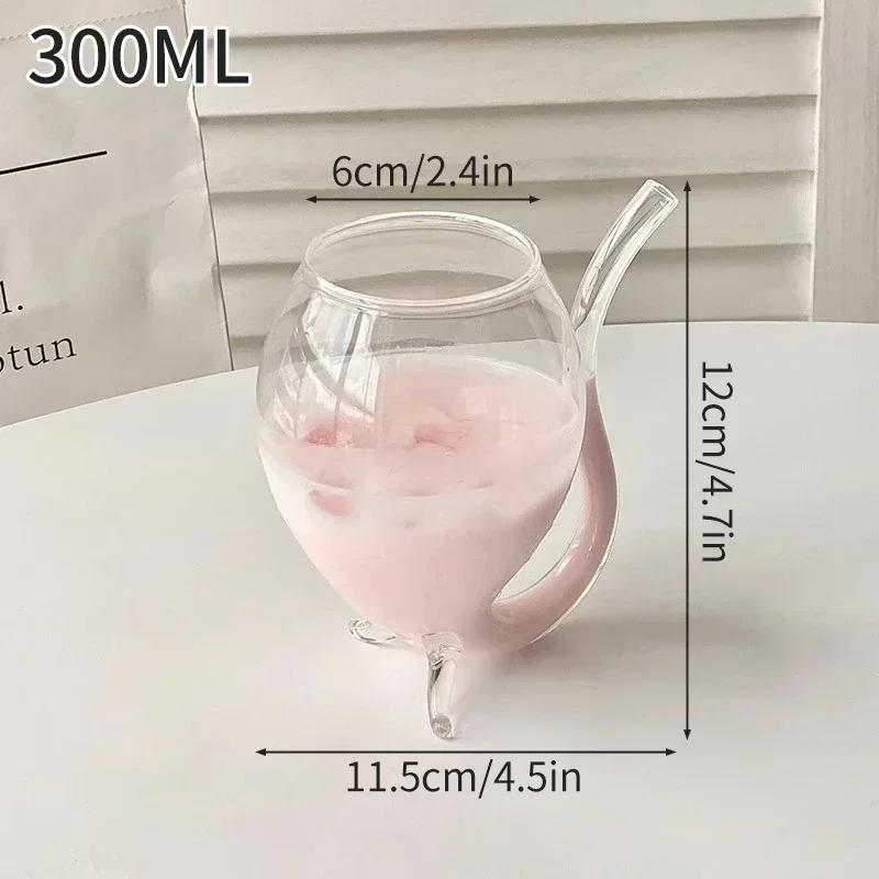 Unregelmäßiges Transparentes Glas Tasse Cocktailgläser Eiskaffee Becher Teetasse Saftglas Milch Wasser Tassen Trinkgeschirr für Heimbar