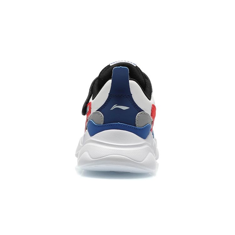 Li Ning Comfortable Daily Non-Slip Shock Absorbing Wear-Resistant Casual Shoes Kids Sneakers Blue Black YKNQ076-15