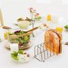 Edelstahl Toast Brot Rack Restaurant Hause Brot Halter 6 Scheiben Lebensmittel Display-Tool Für Restaurant Küche Zubehör