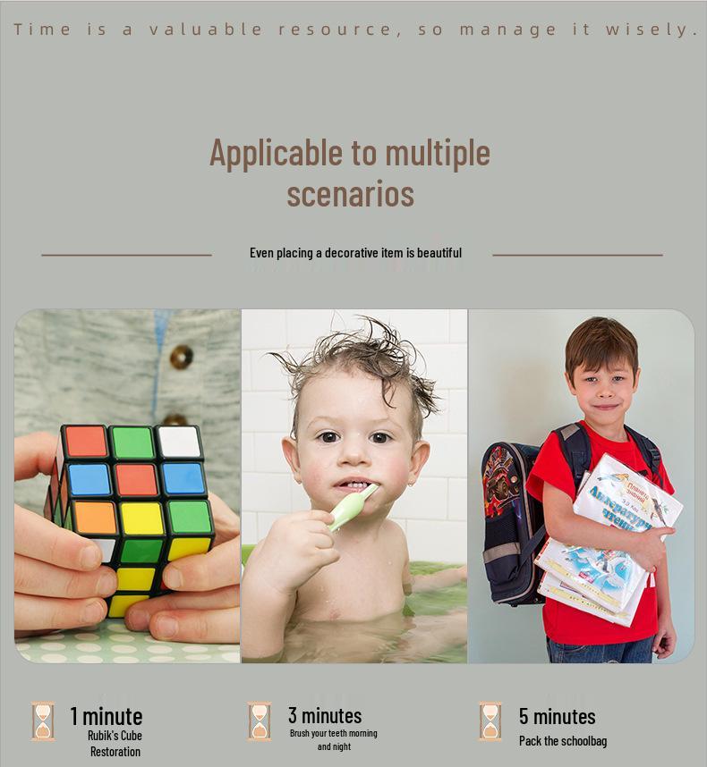 Bamboo & Wood Durable Hourglass Timer - Creative Design for High-End Decor