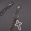 Metal Cross Pendant Waist Chain Hiphop Rock Punk Trousers Chain Keychain Jewelry Jean Accessory