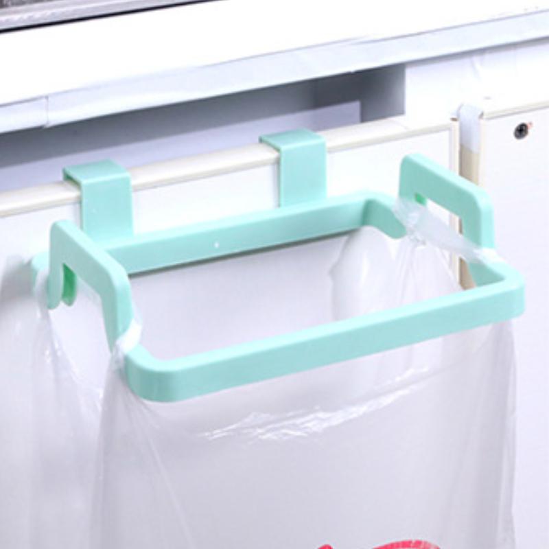 1 шт. Стойки для мусорных пакетов, Портативная подвесная кухонная полка для хранения, Держатели гаджетов, Бытовые инструменты для мусора, Органайзер для овощей зелёный