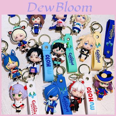 Adorable Genshin Impact Keychain Silicone Pendant Gifts For Friends Gamers