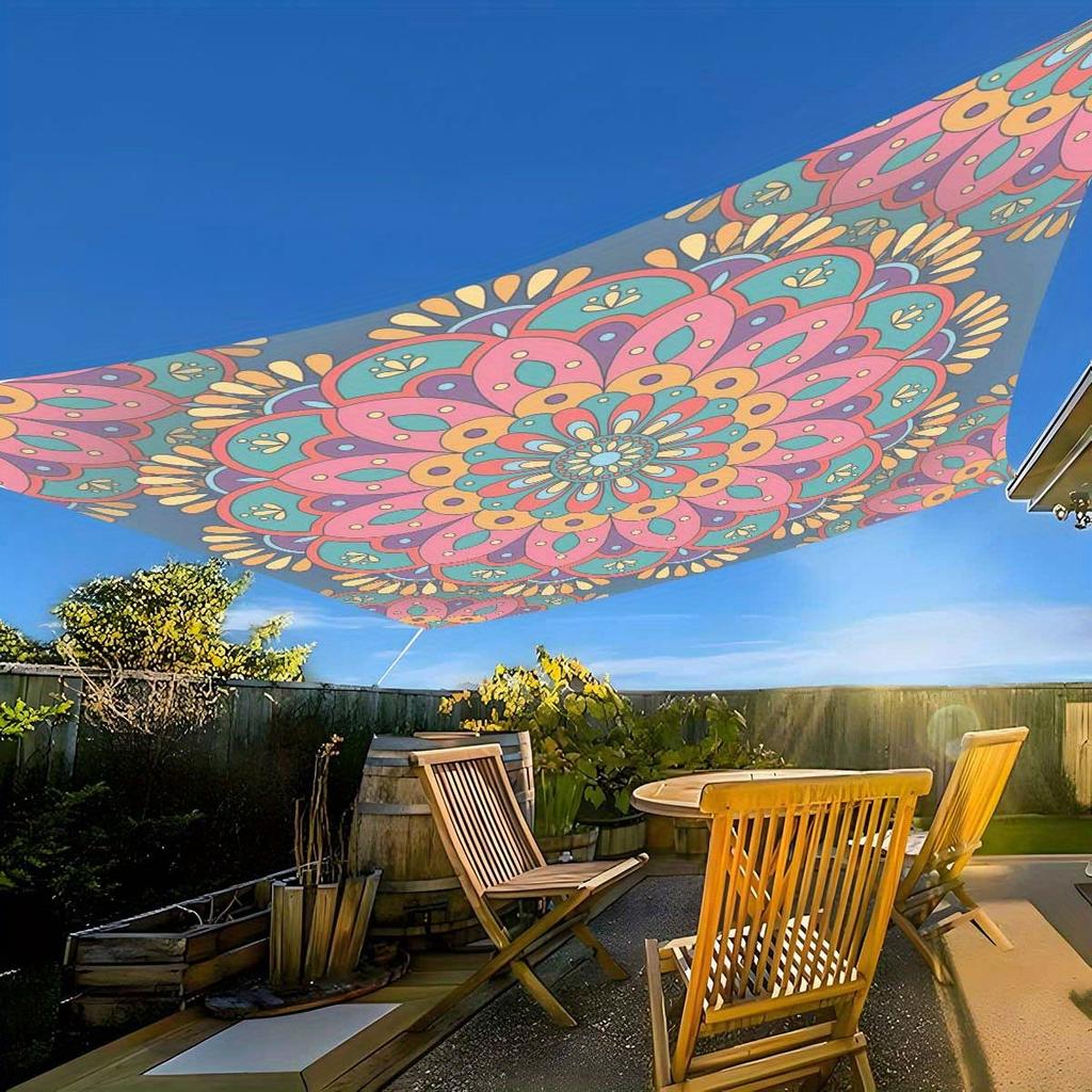 1 Stück Böhmisches Mandala Camping Sonnenschutz Überdachung Leichte Polyester Strandzelt Garten Picknick Schatten