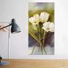 Abstract Canvas Painting Retro White Flower Poster Print Modern Wall Art Pictures for Living Room Bedroom Nordic Home Decorative