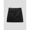 8SECONDS Coated Denim Mini Skirt Black