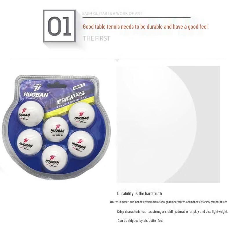 Sports Partner High-Elastic Table Tennis Balls