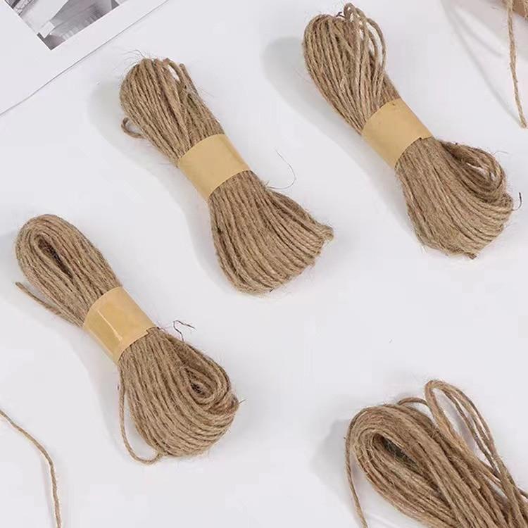 Hemp Thread & Rope: DIY Weaving, Photo Wall, Tags & Decorations Hemp Rope 3m Bundle