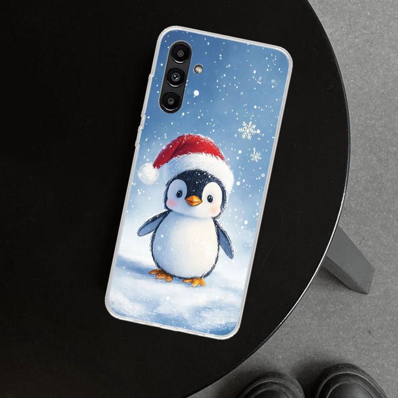 Weihnachts Pinguin Handyhülle Cover für Samsung Galaxy A17 A16 A26 A36 A56 A57 A37 A15 A25 A35 A55 A14 A24 A34 A54 A13 A23 A33 A5