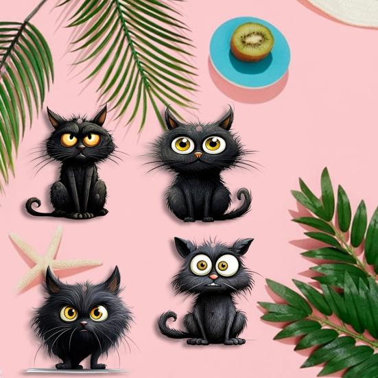 10/20Pcs Halloween Black Cat Hanging Decoration Indoor Outdoor Car Rearview