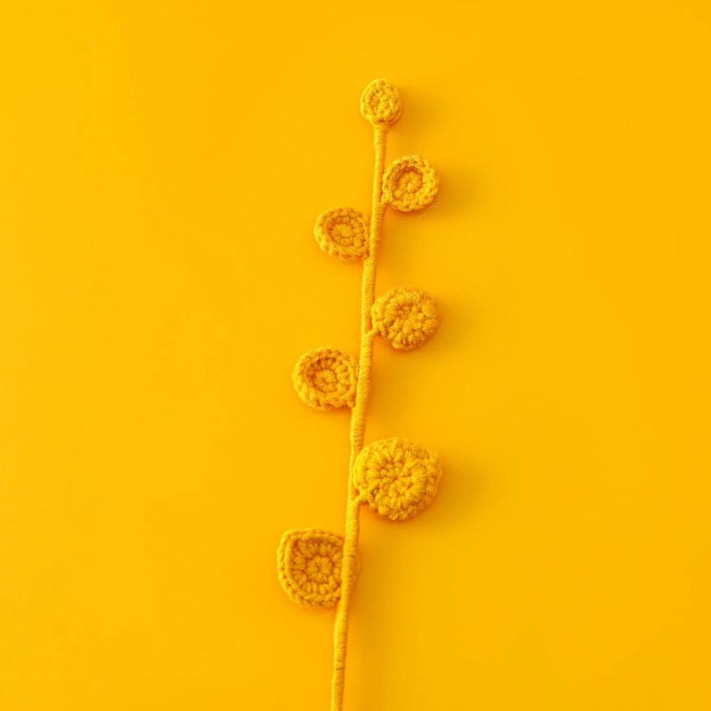 1pc Crochet Leaves Knitted Eucalyptus Leaves Handmade Knitting Plant Artificial Plant for Flower Vase Home Decor