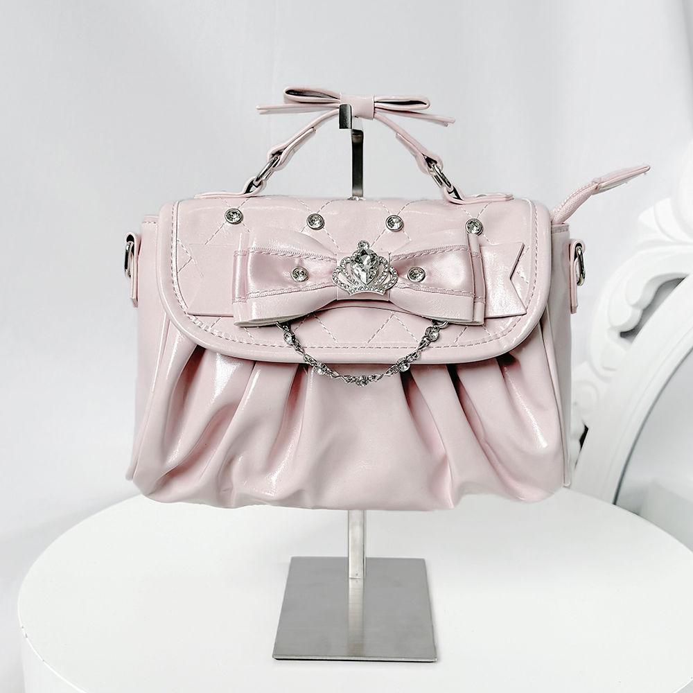 Lolita Rhinestone Bag Chain Bow Bolsos mujer Crossbady Bags for Woman Multi-function Bolsa Original Sac Femme Elegant Bolso