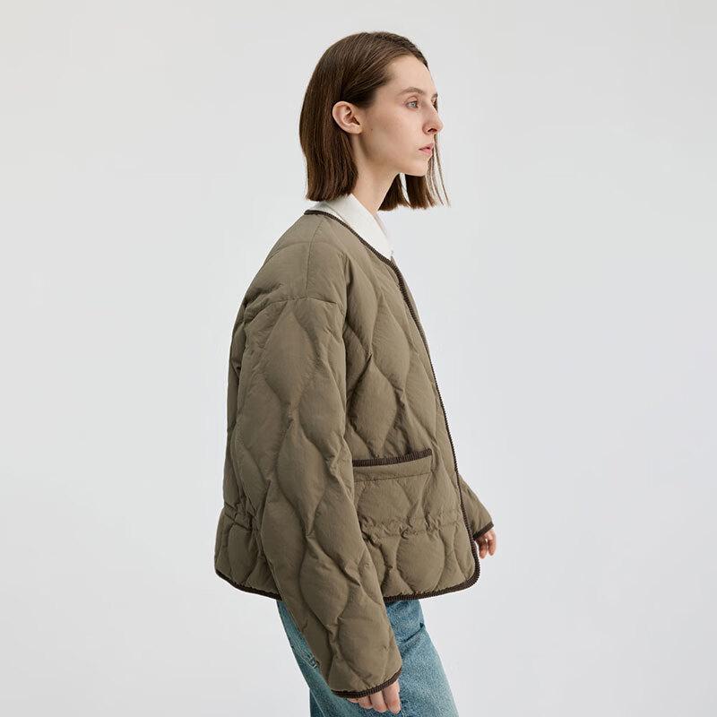 BINJORA Women's Lightweight Round Neck Down Jacket J5300JI30D