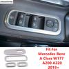 Car Inner Door Armrest Window Lift Button Control Panel Cover Trim Metal Accessories For Benz A Class W177 A200 A220 - 2024