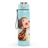 1PC Little Girl Oriental Style Art Print 750ml Color Plastic Sports Water Bottle Leakproof Flip Straw Lid Suitable for Sports Office Home Use