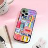 Sardines Fish Art  Phone Case For iPhone 17,16,15,14,13,12,11 Plus,Pro Max,Soft Silicone Black Cover