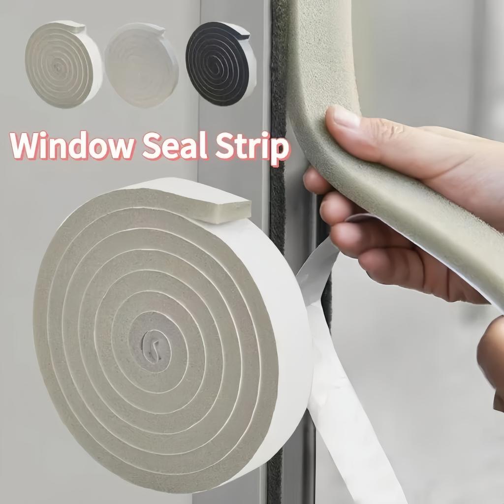 1pc 4M/157.48in Self-adhesive Sponge Sealing Strip, Anti-collision and Soundproof Sealing Strip for Furniture Protection