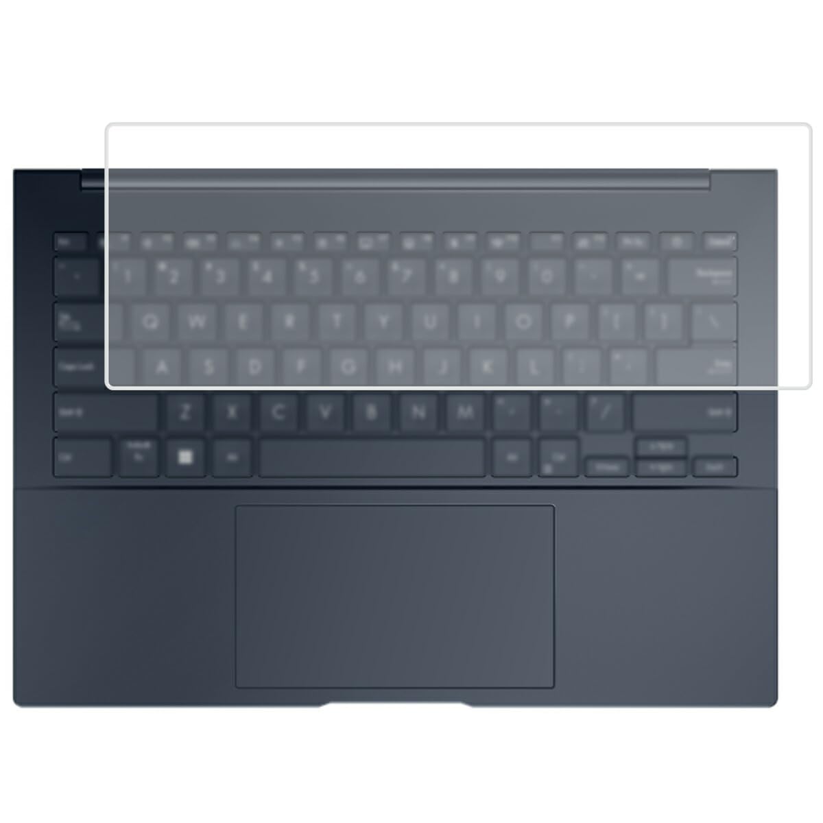 

ClearView Keyboard Cover for ASUS Zenbook 14 OLED UX3405 (2024 Model) - Protective Film, Made in Japan [Quiet]