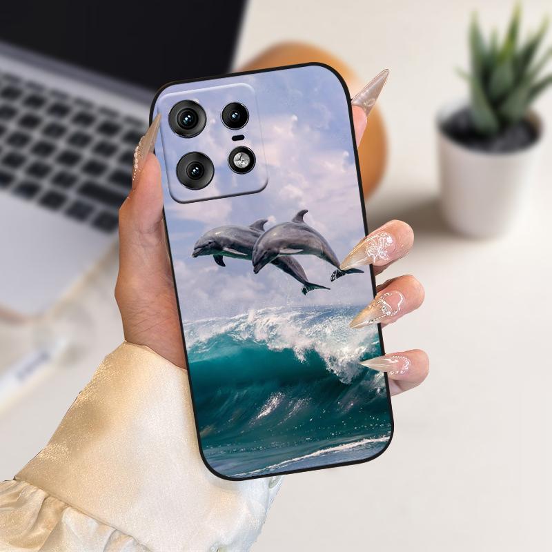 Case For Motorola Edge50 Pro Capa 50s Pro Cute Soft Silicone TPU Phone Cover For Moto Edge 50 Fusion 5G Shockproof Bumper Fundas